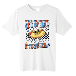 You Look Like 4th Of July Makes Me Want A Hot Dog Real Bad  Tall Fusion ChromaSoft Performance T-Shirt