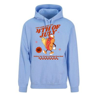 You Look Like The 4th Of July Hotdog Since 2003 Unisex Surf Hoodie