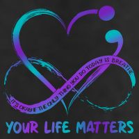 Your Life Matters Suicide Prevention Awareness Infinity Heart Cool Comfort Performance Bucket Hat