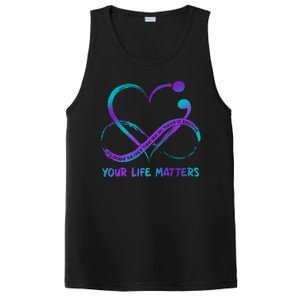 Your Life Matters Suicide Prevention Awareness Infinity Heart PosiCharge Competitor Tank