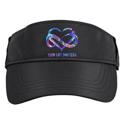 Your Life Matters Suicide Prevention Awareness Adult Drive Performance Visor