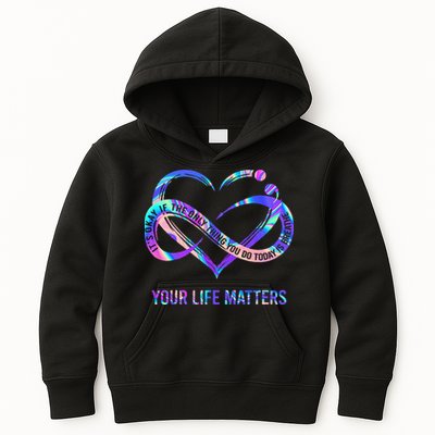 Your Life Matters Suicide Prevention Awareness Kids Hoodie