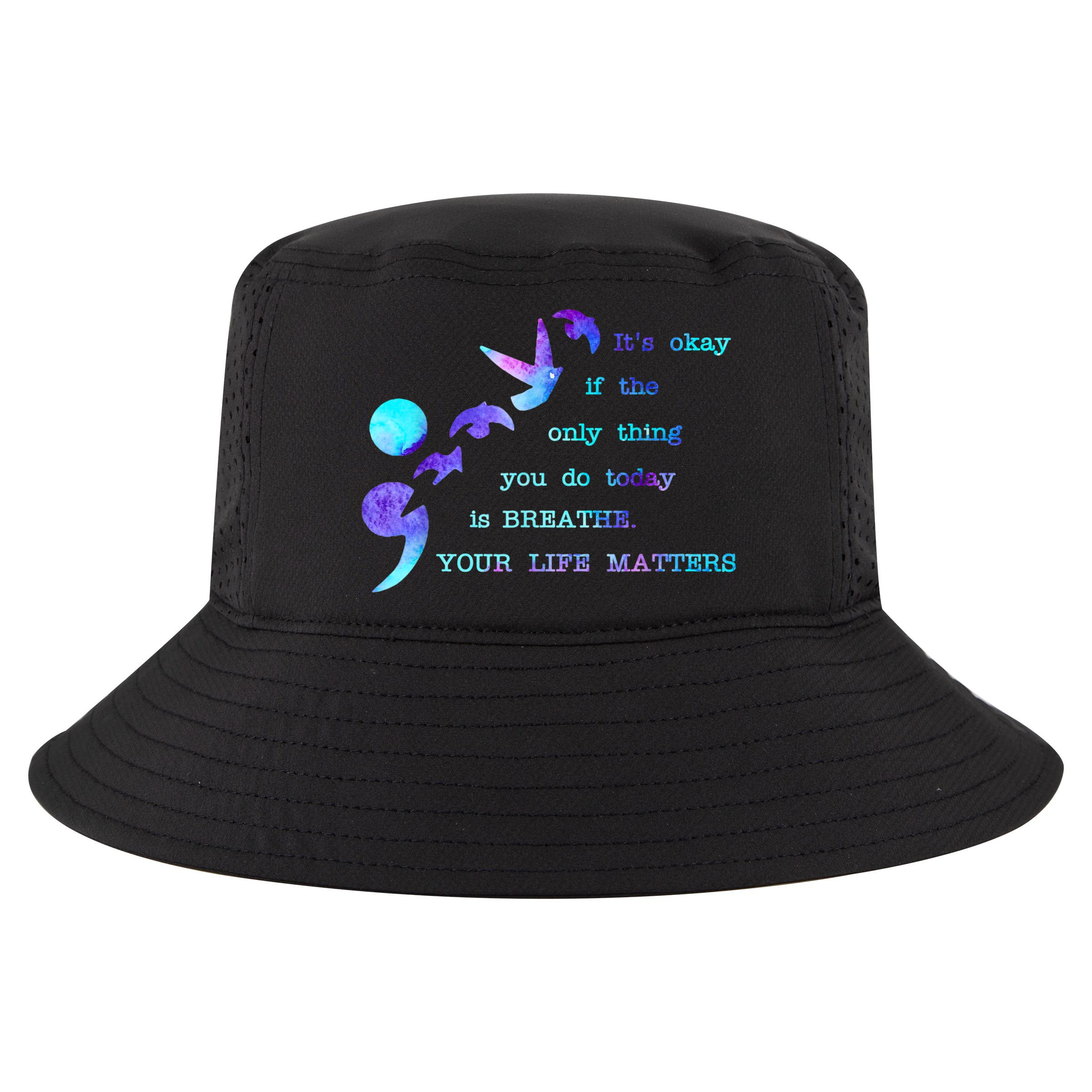 Your Life Matters Suicide Prevention Awareness Cool Comfort Performance Bucket Hat