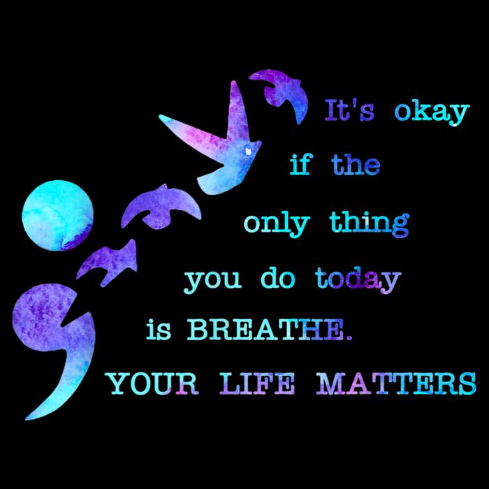 Your Life Matters Suicide Prevention Awareness Drawstring Bag