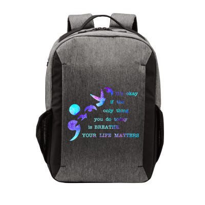 Your Life Matters Suicide Prevention Awareness Vector Backpack