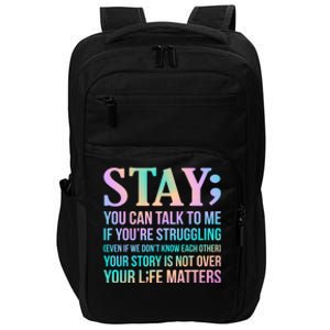 Your Life Matters Happy Suicide Awareness Support Graphic Gift Impact Tech Backpack