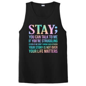 Your Life Matters Happy Suicide Awareness Support Graphic Gift PosiCharge Competitor Tank