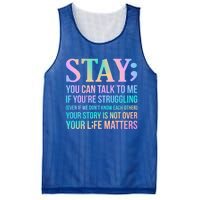 Your Life Matters Happy Suicide Awareness Support Graphic Gift Mesh Reversible Basketball Jersey Tank