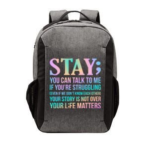 Your Life Matters Happy Suicide Awareness Support Graphic Gift Vector Backpack