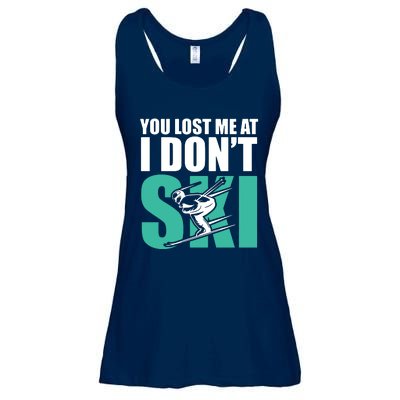 You Lost Me At I DonT Ski Ladies Essential Flowy Tank