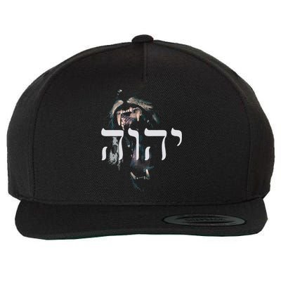 Yhwh Lion Of Judah Yahweh In Hebrew Wool Snapback Cap