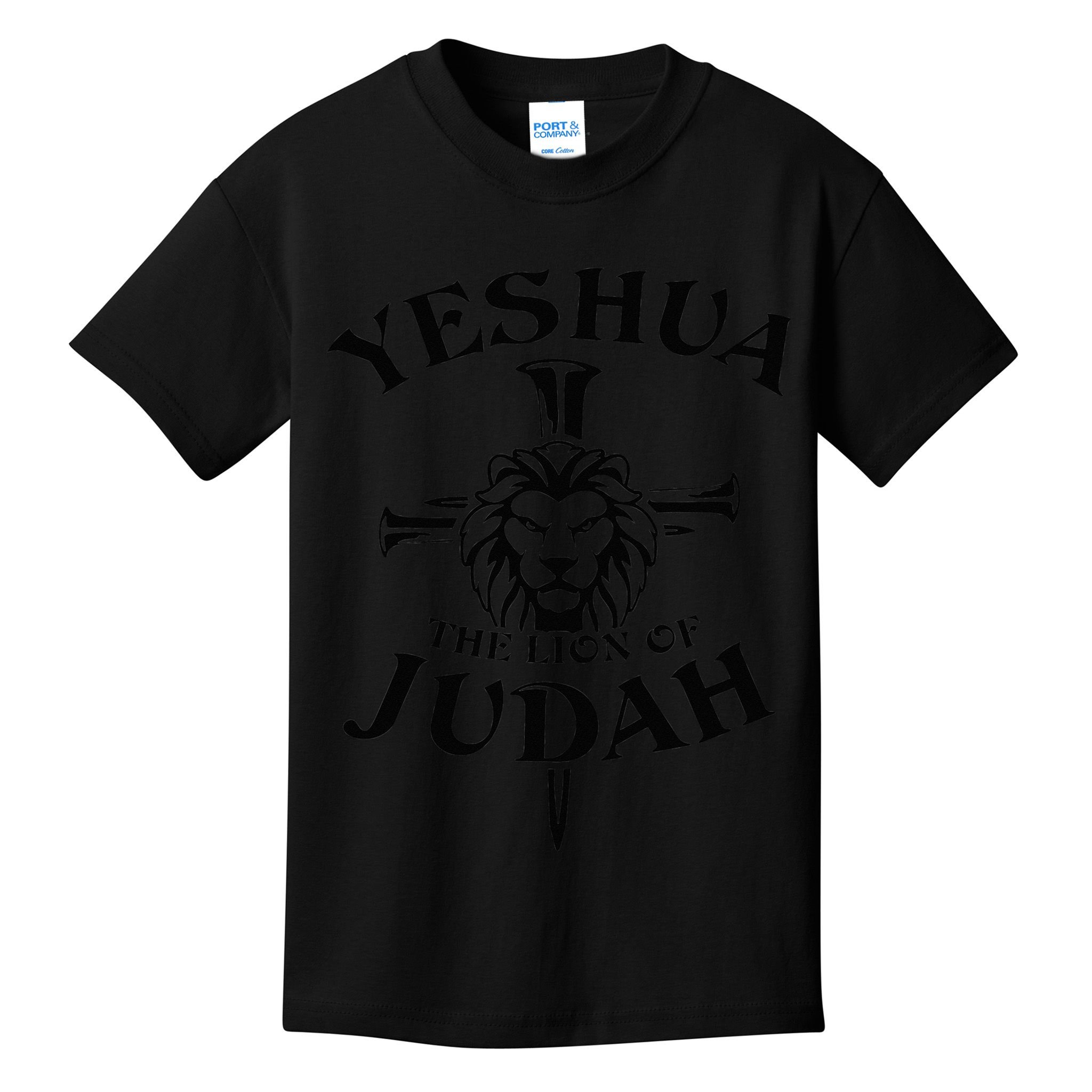 Yeshua Lion Of Judah Bible Verse Christian Faith Religious Kids T-Shirt