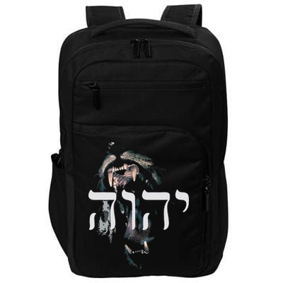 YHWH Lion of Judah - Yahweh in Hebrew Impact Tech Backpack