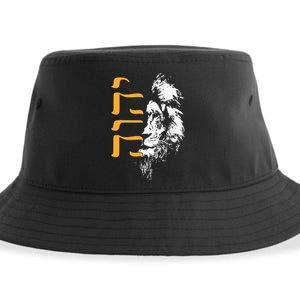 Yhwh Lion Of Judah Yahweh In Hebrew Sustainable Bucket Hat