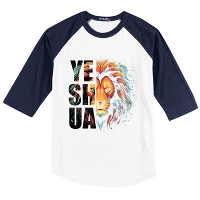 Yeshua Lion Of Judah Fear Bible Christian Religious Gift Baseball Sleeve Shirt