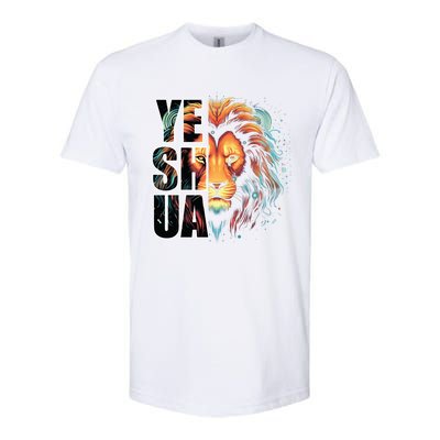 Yeshua Lion Of Judah Fear Bible Christian Religious Gift Softstyle CVC T-Shirt