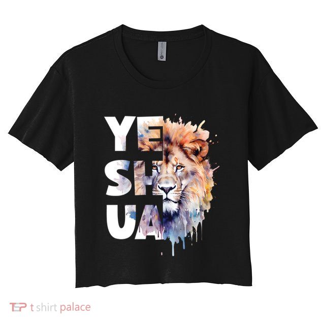 Yeshua Lion Of Judah Fear Not Bible Christian Religious Gift Crop Top