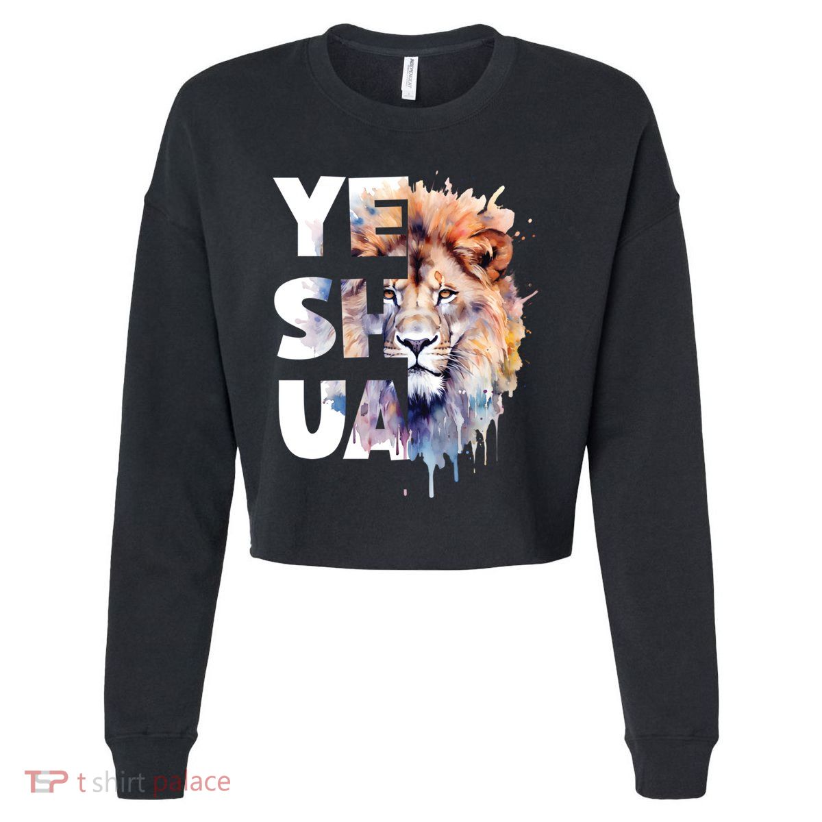 Yeshua Lion Of Judah Fear Not Bible Christian Religious Gift Cropped Pullover Crew