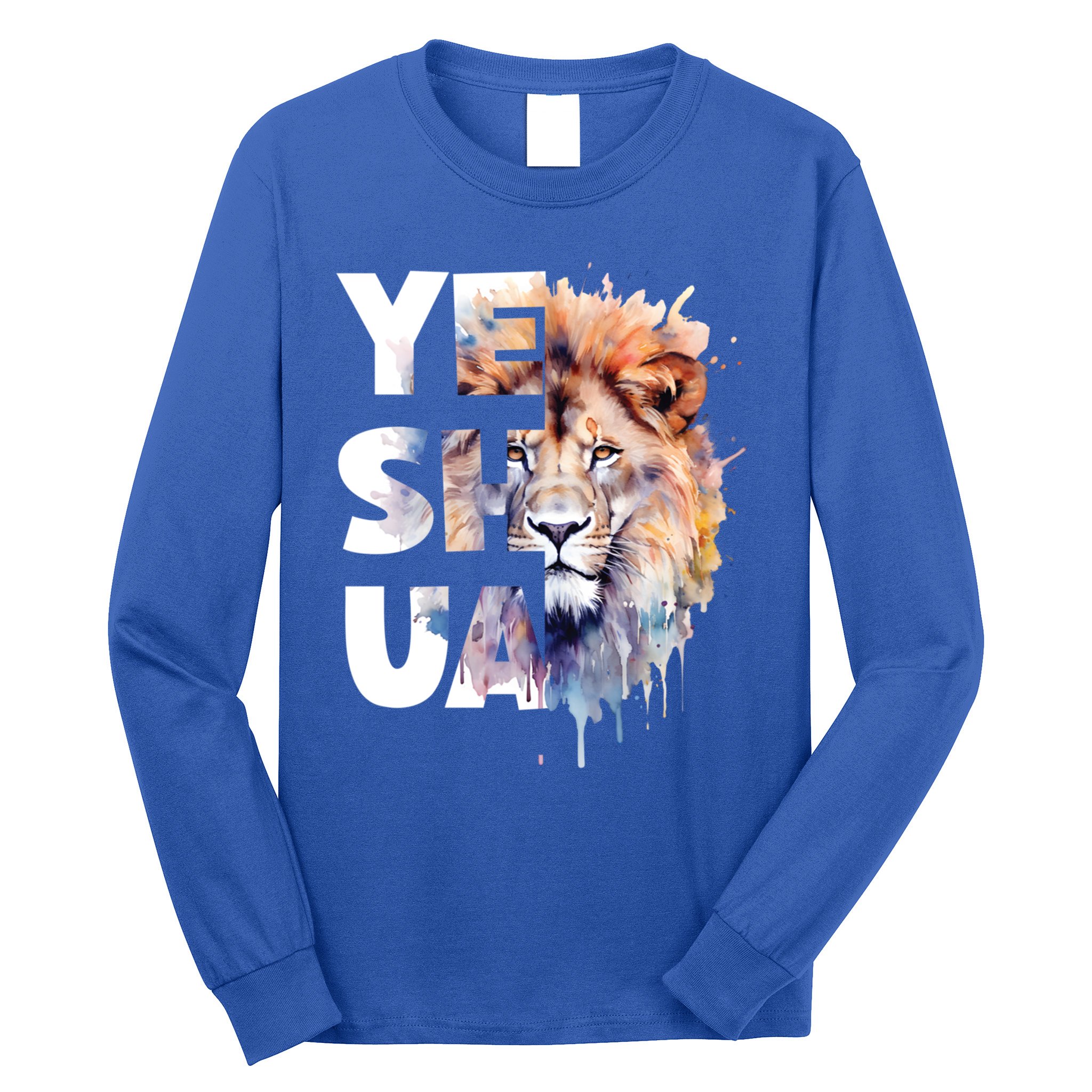 Yeshua Lion Of Judah Fear Not Bible Christian Religious Gift Long Sleeve Shirt