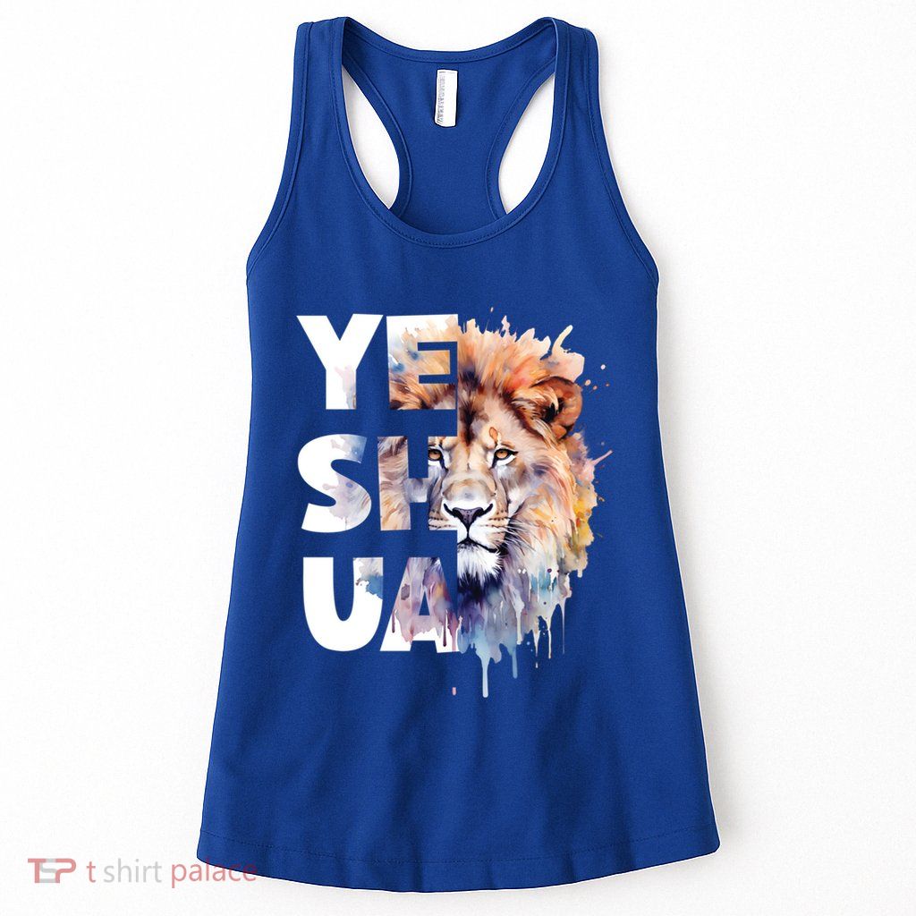 Yeshua Lion Of Judah Fear Not Bible Christian Religious Gift Womens Tank Top