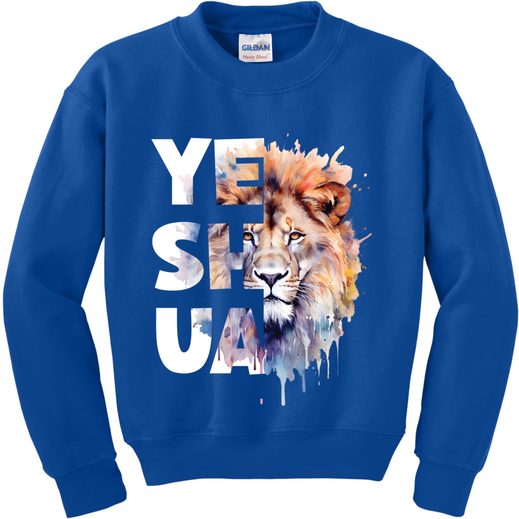 Yeshua Lion Of Judah Fear Not Bible Christian Religious Gift Kids Sweatshirt