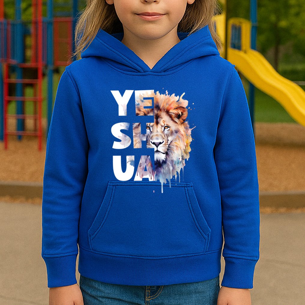 Yeshua Lion Of Judah Fear Not Bible Christian Religious Gift Kids Hoodie