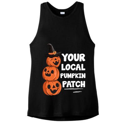 Your Local Pumpkin Patch Halloween Ladies PosiCharge Tri-Blend Wicking Tank