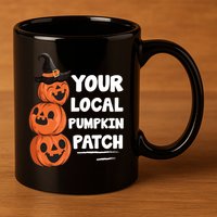 Your Local Pumpkin Patch Halloween 11oz C Handle Ceramic Mug