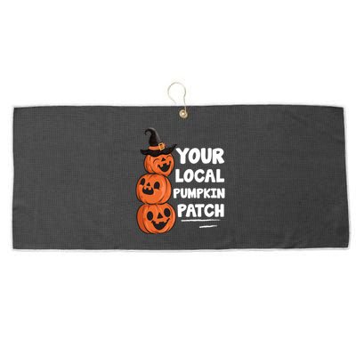 Your Local Pumpkin Patch Halloween Large Microfiber Waffle Golf Towel
