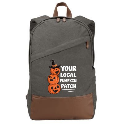 Your Local Pumpkin Patch Halloween Cotton Canvas Backpack