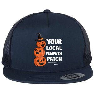 Your Local Pumpkin Patch Halloween Flat Bill Trucker Hat