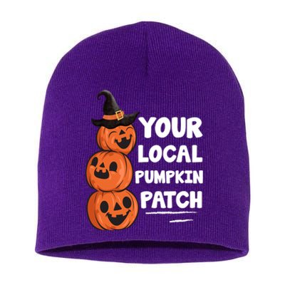 Your Local Pumpkin Patch Halloween Short Acrylic Beanie