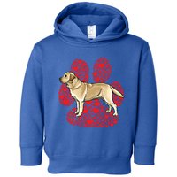 Yellow Labrador Retriever Valentines Day Dog Love Paw Gift Toddler Hoodie