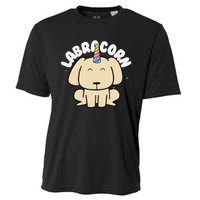 Yellow Labrador Retriever Unicorn Gift Cooling Performance Crew T-Shirt