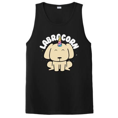 Yellow Labrador Retriever Unicorn Gift PosiCharge Competitor Tank