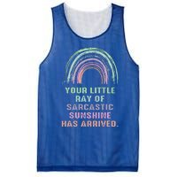 Your Little Ray Of Sarcastic Sunshine Has Arrived Rainbow  Mesh Reversible Basketball Jersey Tank