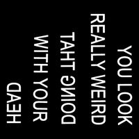 You Look Really Weird Doing That With Your Head Funny Text Cropped Pullover Crew