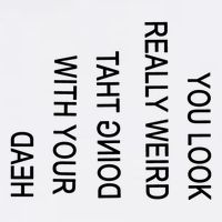 You Look Really Weird Doing That With Your Head Funny Text Garment-Dyed Sweatshirt