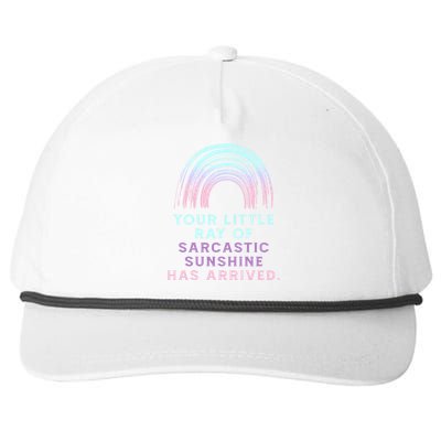 Your Little Ray Of Sarcastic Sunshine Has Arrived Snapback Five-Panel Rope Hat