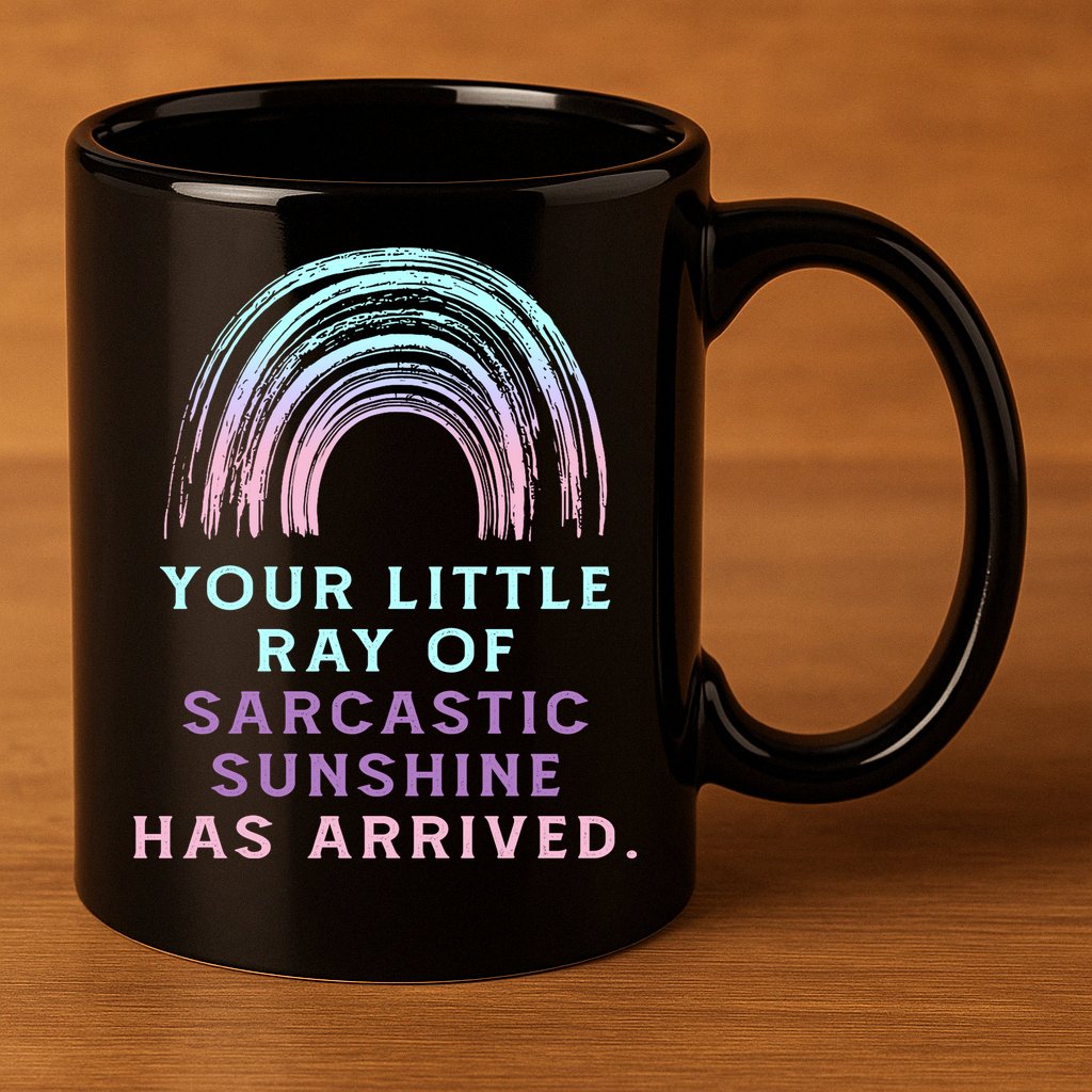 Your Little Ray Of Sarcastic Sunshine Has Arrived 11oz C Handle Ceramic Mug