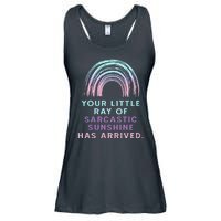 Your Little Ray Of Sarcastic Sunshine Has Arrived Ladies Essential Flowy Tank