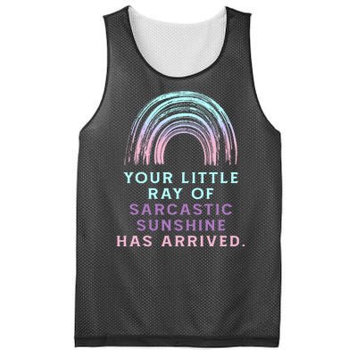 Your Little Ray Of Sarcastic Sunshine Has Arrived Mesh Reversible Basketball Jersey Tank