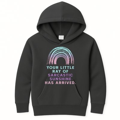 Your Little Ray Of Sarcastic Sunshine Has Arrived Kids Hoodie