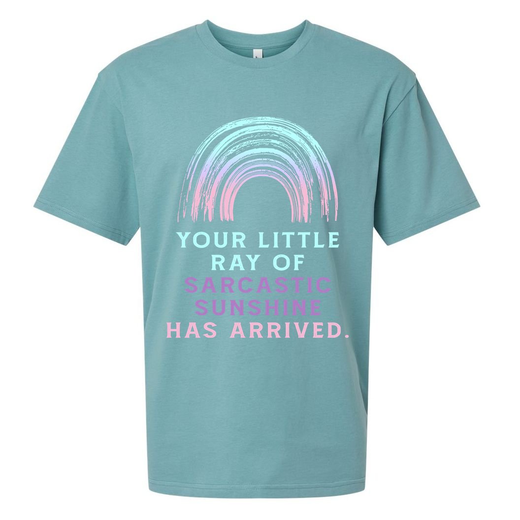 Your Little Ray Of Sarcastic Sunshine Has Arrived Sueded Cloud Jersey T-Shirt
