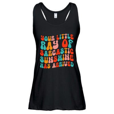 Your Little Ray Of Sarcastic Sunshine Has Arrived Ladies Essential Flowy Tank