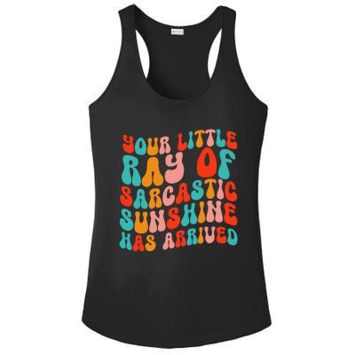 Your Little Ray Of Sarcastic Sunshine Has Arrived Ladies PosiCharge Competitor Racerback Tank