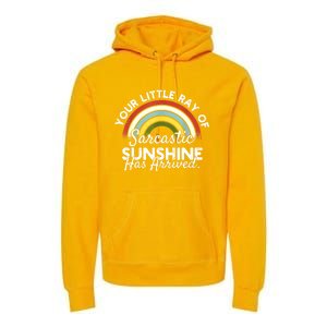 Your Little Ray Of Sarcastic Sunshine Has Arrived Premium Hoodie