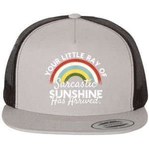 Your Little Ray Of Sarcastic Sunshine Has Arrived Flat Bill Trucker Hat