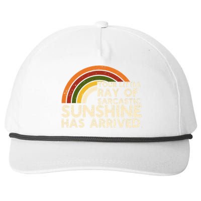 Your Little Ray Of Sarcastic Sunshine Has Arrived Snapback Five-Panel Rope Hat