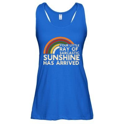 Your Little Ray Of Sarcastic Sunshine Has Arrived Ladies Essential Flowy Tank